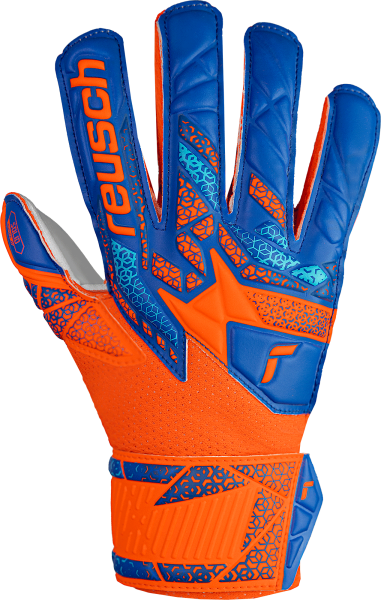 Reusch Attrakt Solid Finger Support Junior 5472510 2290 blau orange front